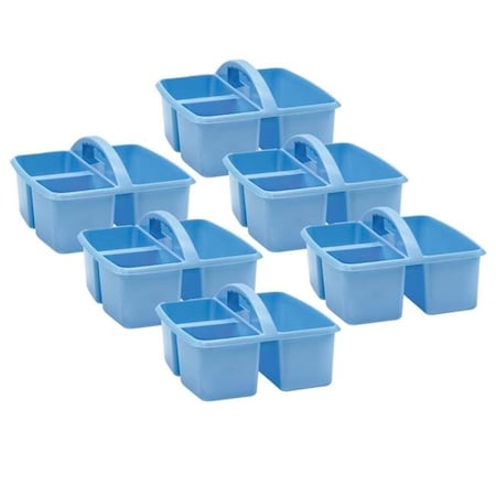 Teacher Created Resources Teacher Created Resources TCR20446-6 Plastic Storage Caddy; Light Blue - Pack of 6 TCR20446-6